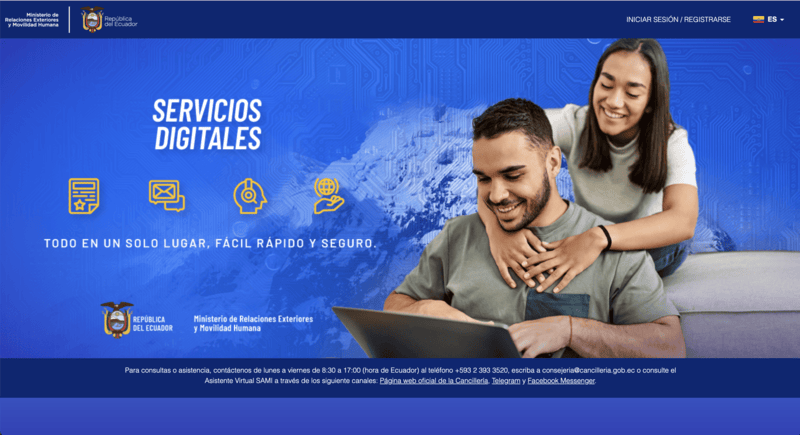 Official eVISA portal home page